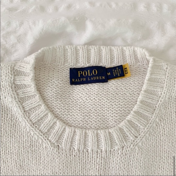 New Ralph Lauren American Flag White Sweater - Picture 4 of 13